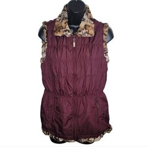 Dennis Basso Reversible Faux Fur Vest size XS